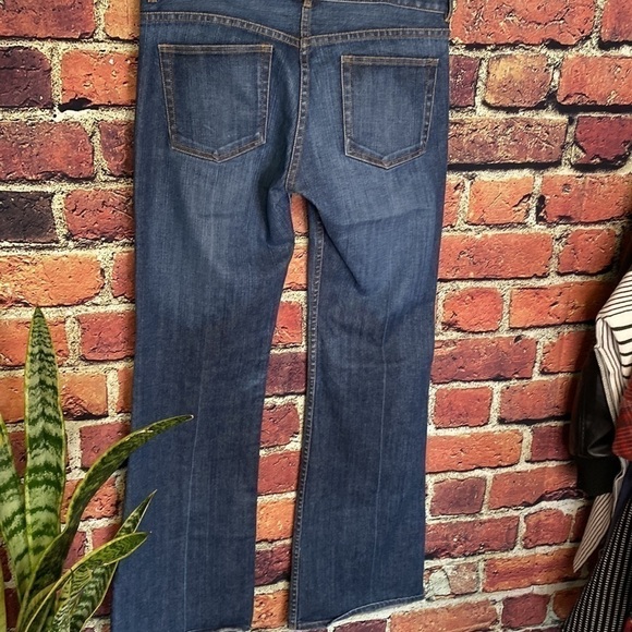 Fcuk French Connection Mid Ride Wide Flare Leg medium wash size 12 - Picture 9 of 10